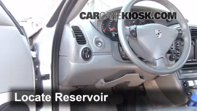 2000 Porsche 911 Carrera 4 3.4L 6 Cyl. Convertible Liquide essuie-glace Ajouter du liquide